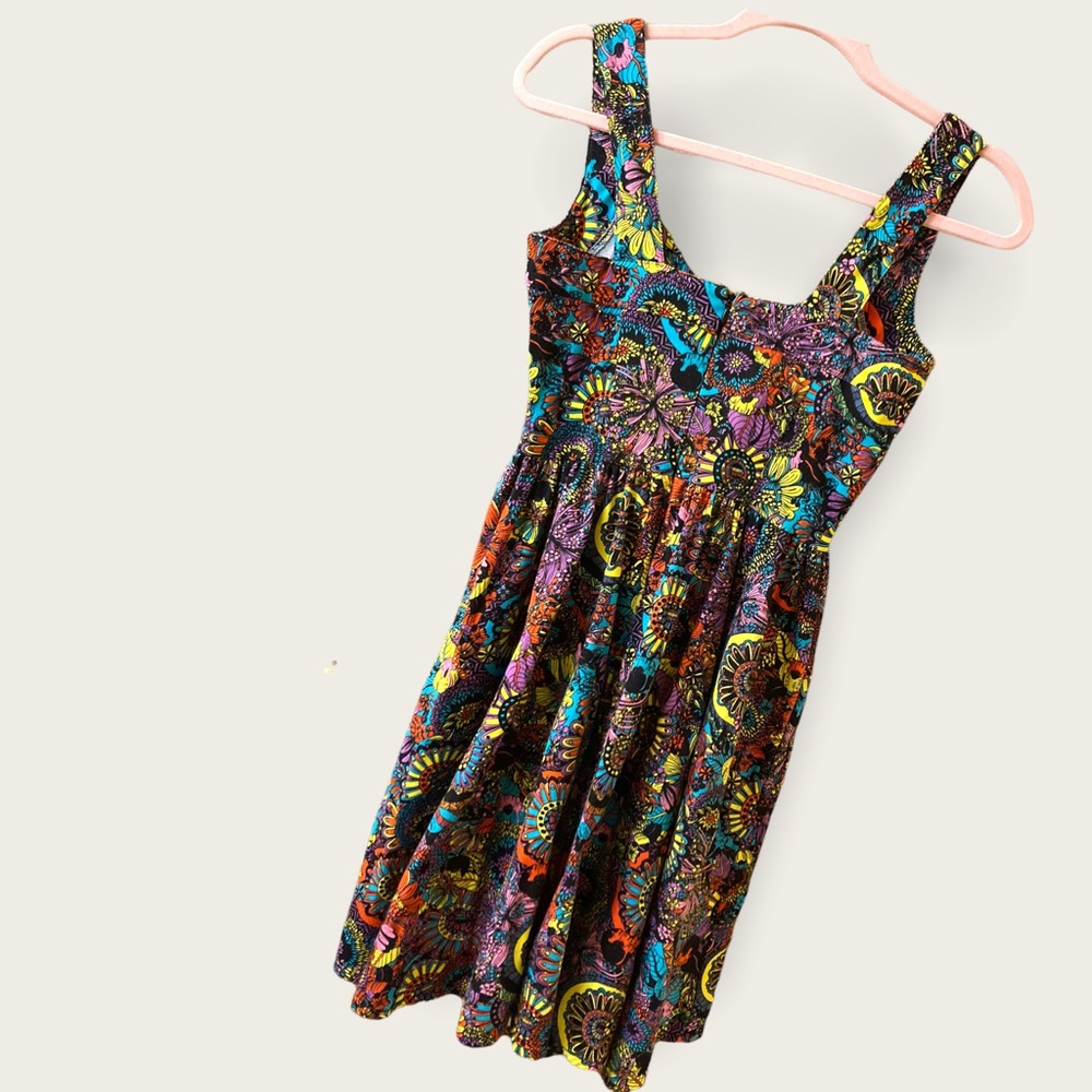EUC vintage Nooworks Brazilian Flowers Dress - Picture 7 of 15